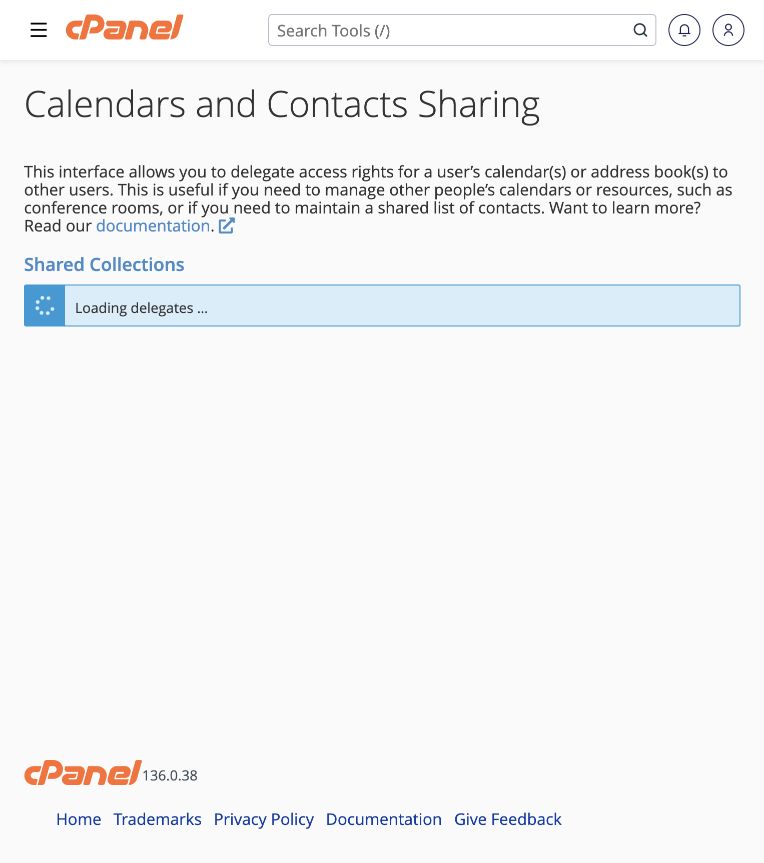 The sharing screen explains when another email account is required.